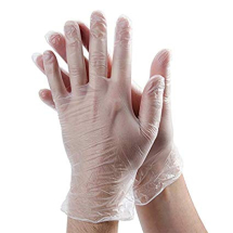 Small Clear Powdered Vinyl Gloves